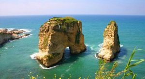 صخرة الروشة في بيروت