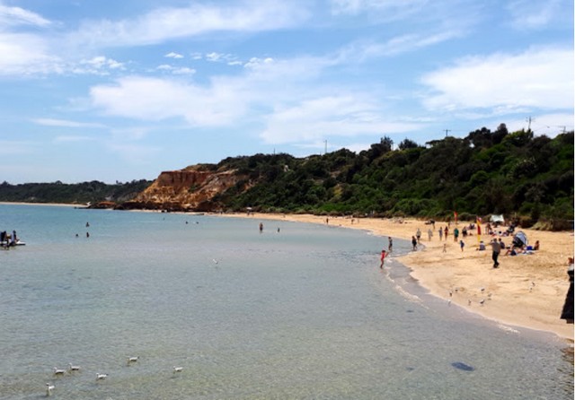 Half Moon Bay Beach in Melbourne - شاطئ هاف مون باي ملبورن