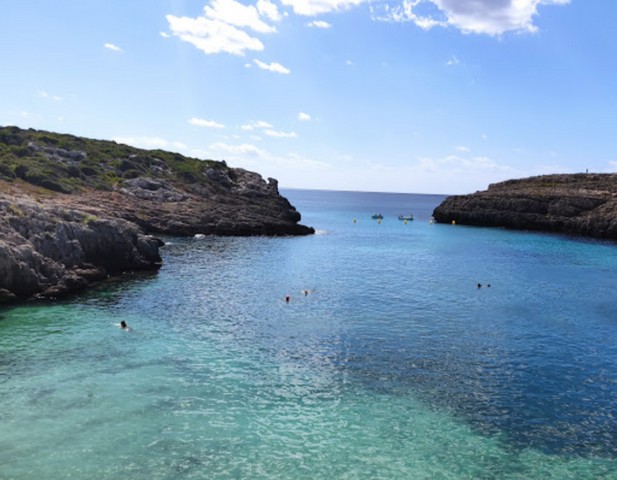 Cala Binidali Beach in Balearic Islands