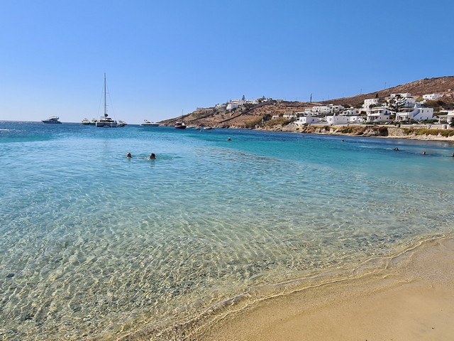 Ornos Beach Mykonos Map - Ornos Beach Mykonos Restaurants