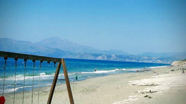 Kalamaki Beach in Crete