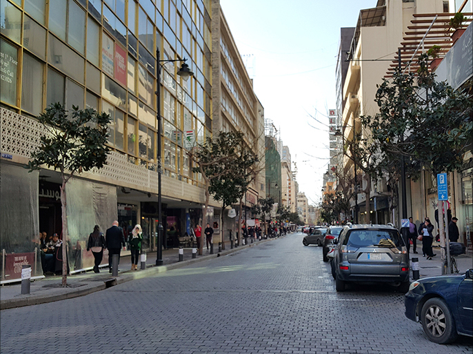 Hamra street in Beirut