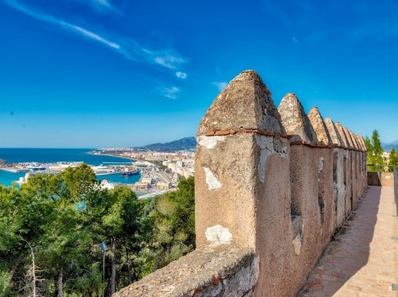 Gibralfaro Castle Malaga - قلعة جيبرالفارو في ملقا