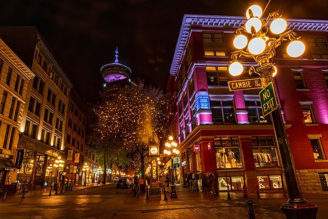 Monument of Gastown Steam Clock Vancouver