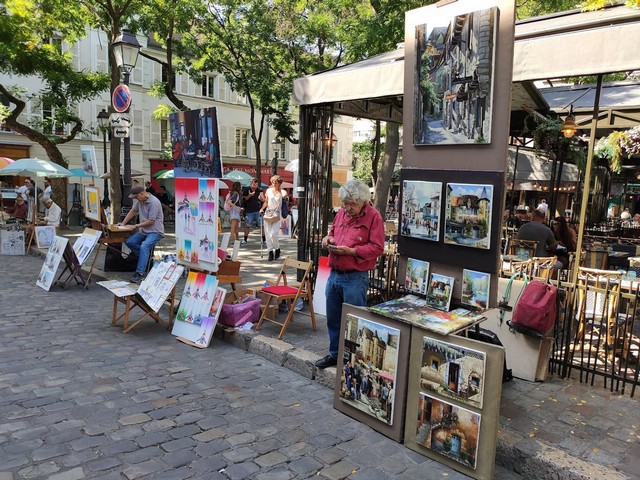 Tertre square in Paris