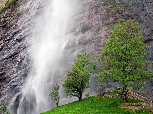 waterfalls in Interlaken