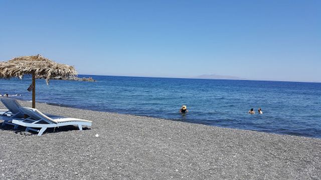 Kamari Beach in Santorini - Kamari Beach Santorini Greece