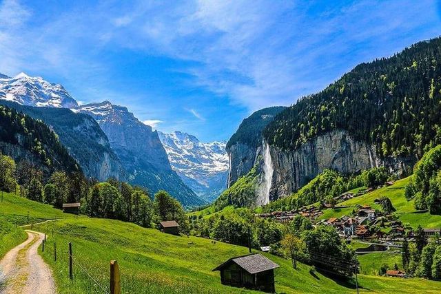 waterfalls near Interlaken