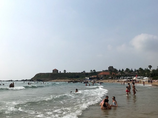 Public beach Jbeil in Byblos - شاطئ الجبيل في جبيل