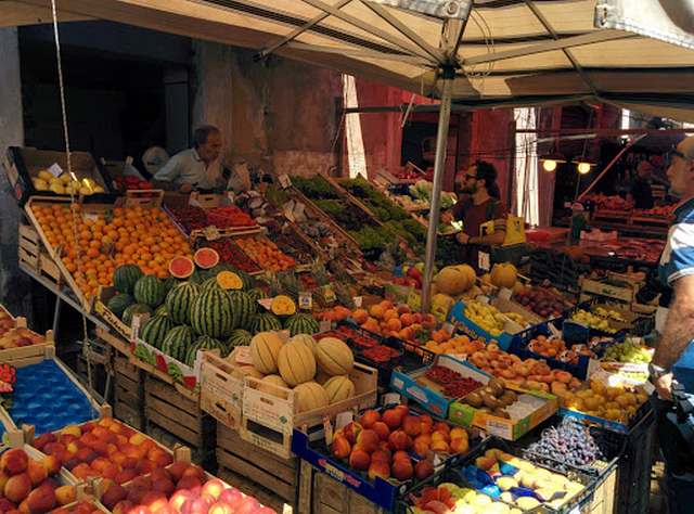 Old Market of Ortigia in Syracuse
