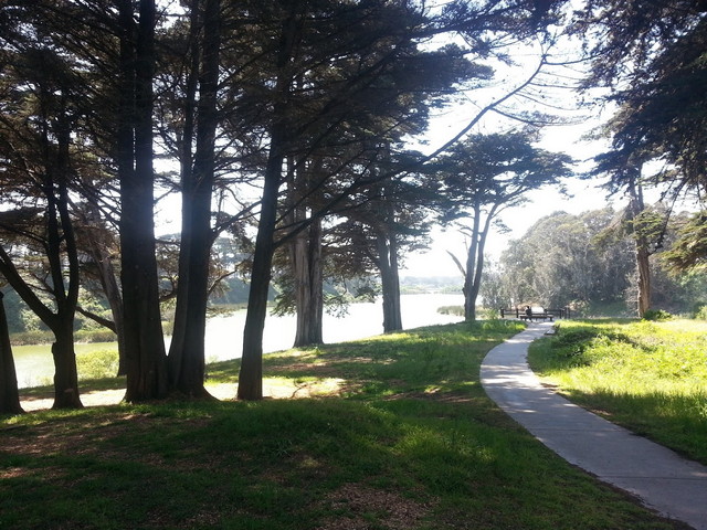 Lake Merced Park in San Francisco