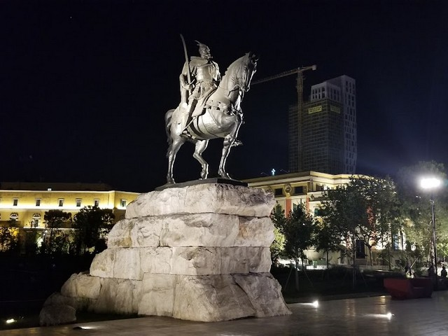 Skanderbeg Square in Tirana