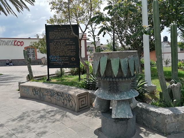 Monument to Tlaloc in Mexico City