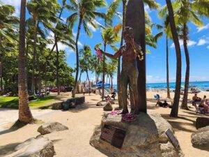 Duke Paoa Kahanamoku Statue Honolulu