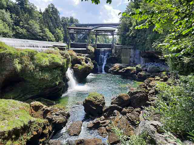 Traunfall Waterfall Linz